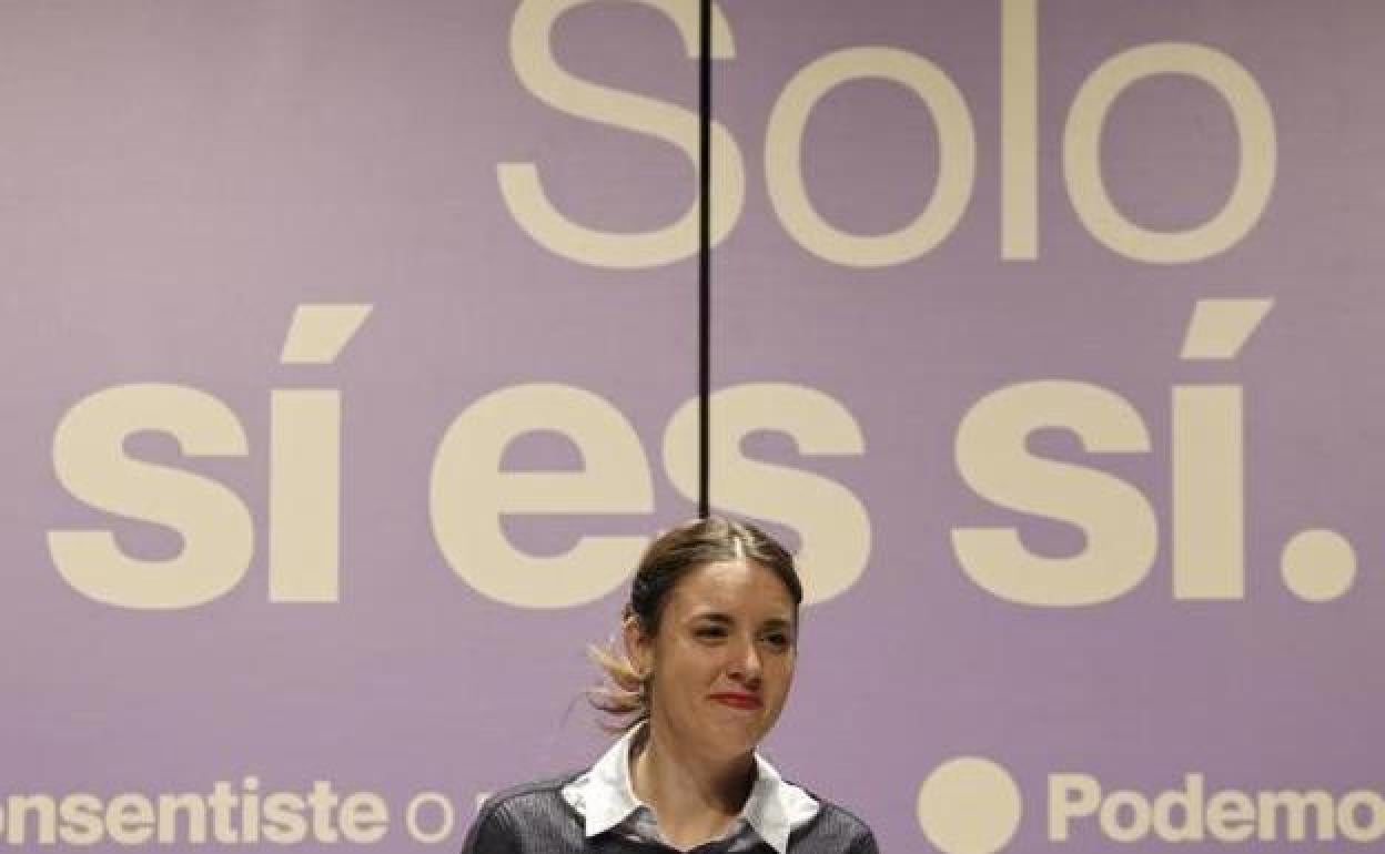 La ministra de Igualdad, Irene Montero