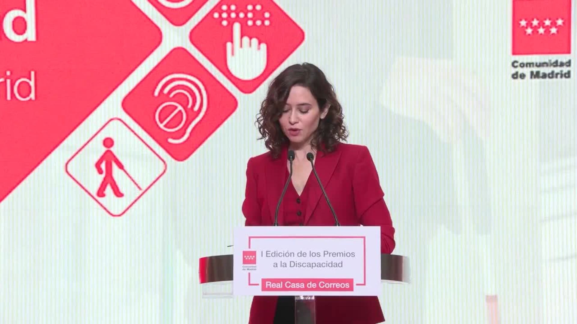 La Comunidad de Madrid creará este año 1.600 plazas para atención a personas con discapacidad