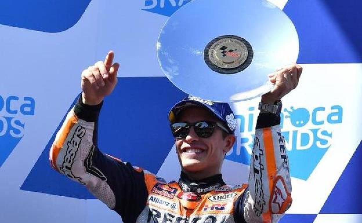 Marc Márquez, en el circuito australiano de Philip Island en octubre de 2022