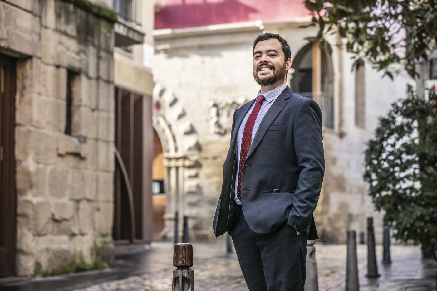 Daniel Vega, el pasado jueves en Logroño. 