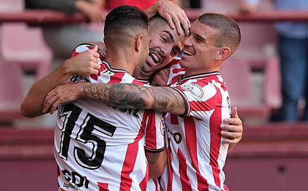 Samanes y Unzueta, dos goleadores que se complementan en la SD Logroñés