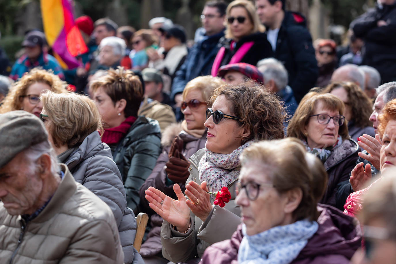 Fotos: Inauguración del memorial a los fusilados por el franquismo en Logroño