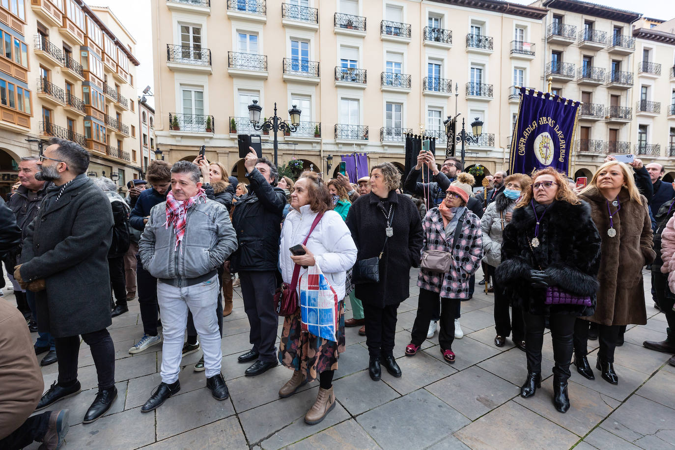 Fotos: Encuentro de cofradías de Semana Santa, en Logroño