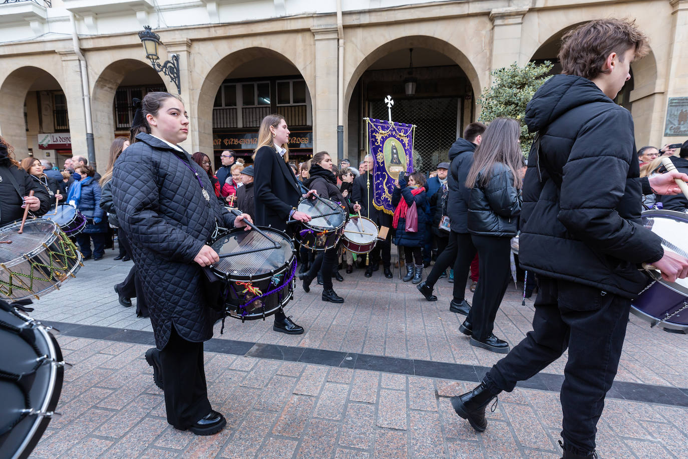 Fotos: Encuentro de cofradías de Semana Santa, en Logroño