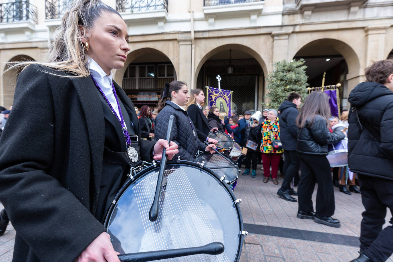 Fotos: Encuentro de cofradías de Semana Santa, en Logroño