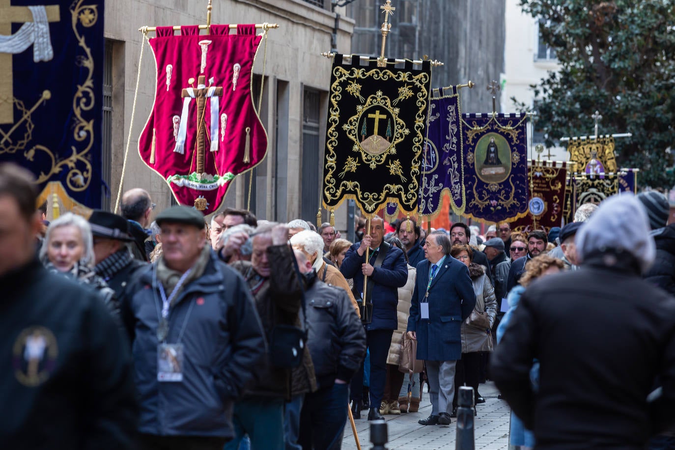 Fotos: Encuentro de cofradías de Semana Santa, en Logroño