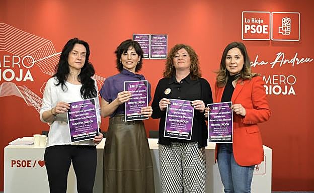 Representantes de la Plataforma 8 de Marzo.