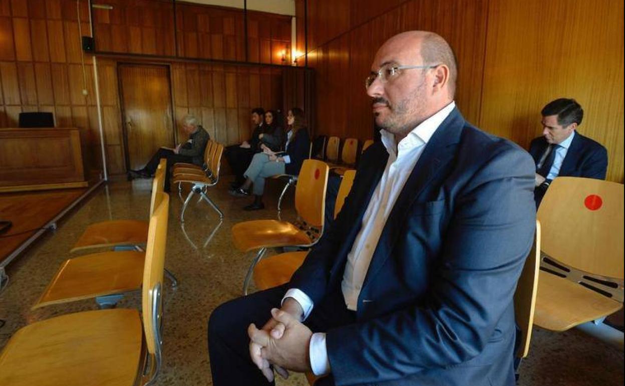 Pedro Antonio Sánchez, durante el juicio. 