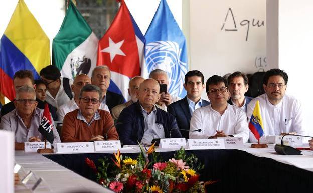 Los delegados del Gobierno de Colombia y el ELN encaran una ronda de negociación del proceso de paz