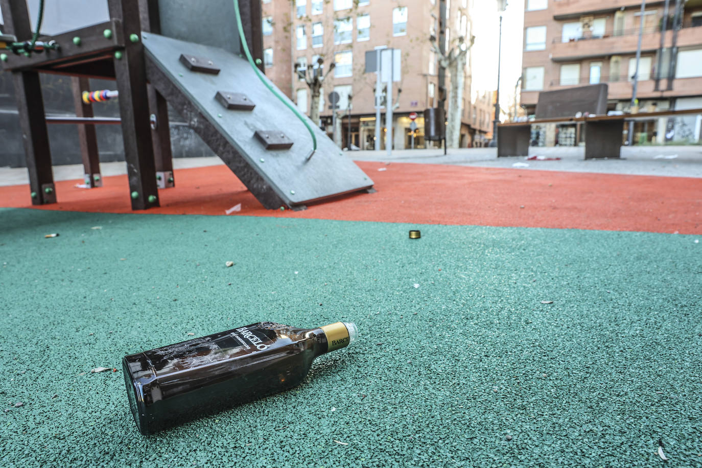 Así ha amanecido Logroño tras la celebración de Nochevieja