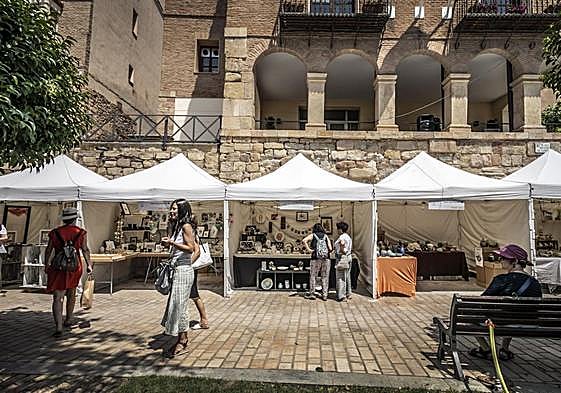 La plaza Donantes de Sangre de Navarrete durante la edición de 2022 de la feria NACE.
