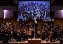 La Joven Orquesta Nacional de España, el año pasado en uno de los conciertos de su cuadragésimo aniversario.