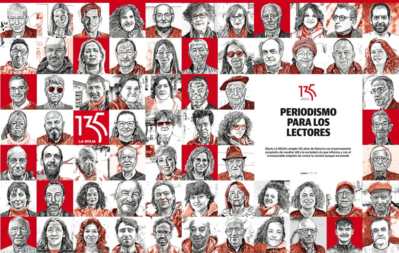 Homenaje y gratitud. La portada y la contraportada del suplemento están dedicadas a los lectores, con un mosaico que representa a todos.