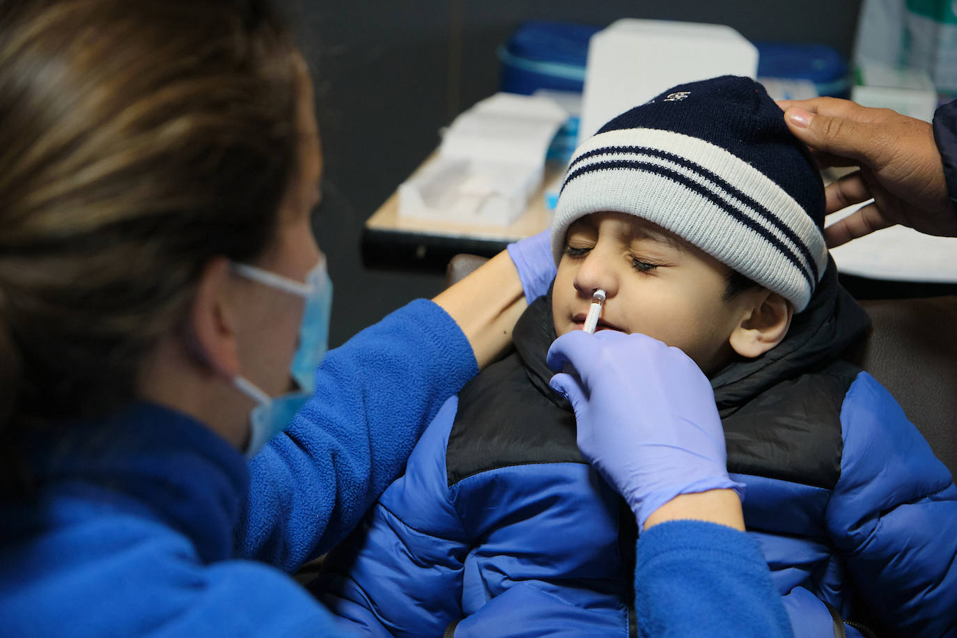 Vacunación contra la gripe a niños en el CIBIR