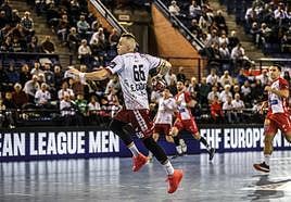 Edu Cadarso, en un partido con el Ciudad de Logroño.