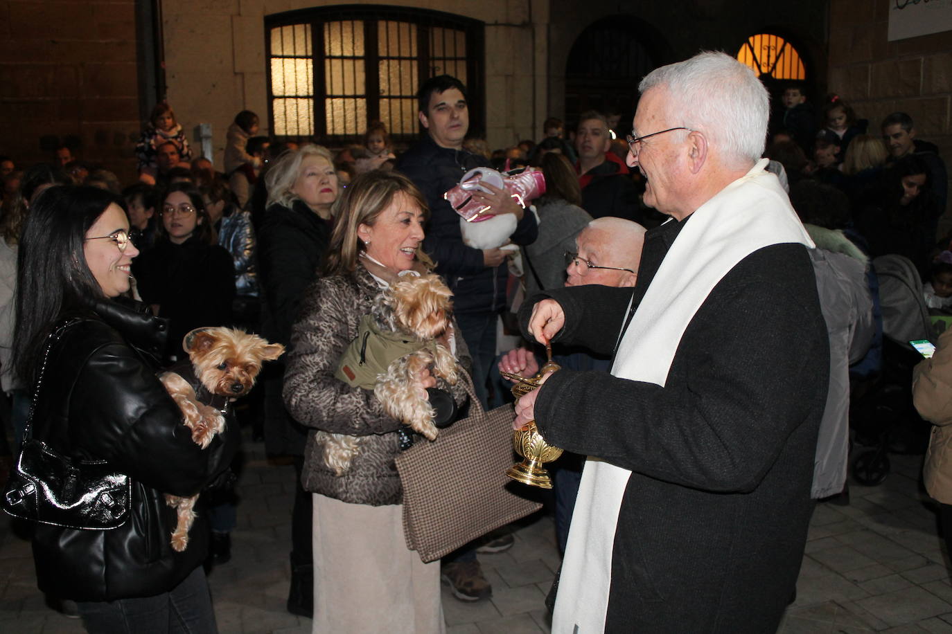 Las imágenes de la bendición de San Antón y el sermón de Nájera