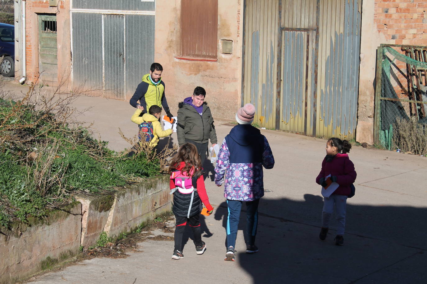 Carrera infantil de orientación en Badarán