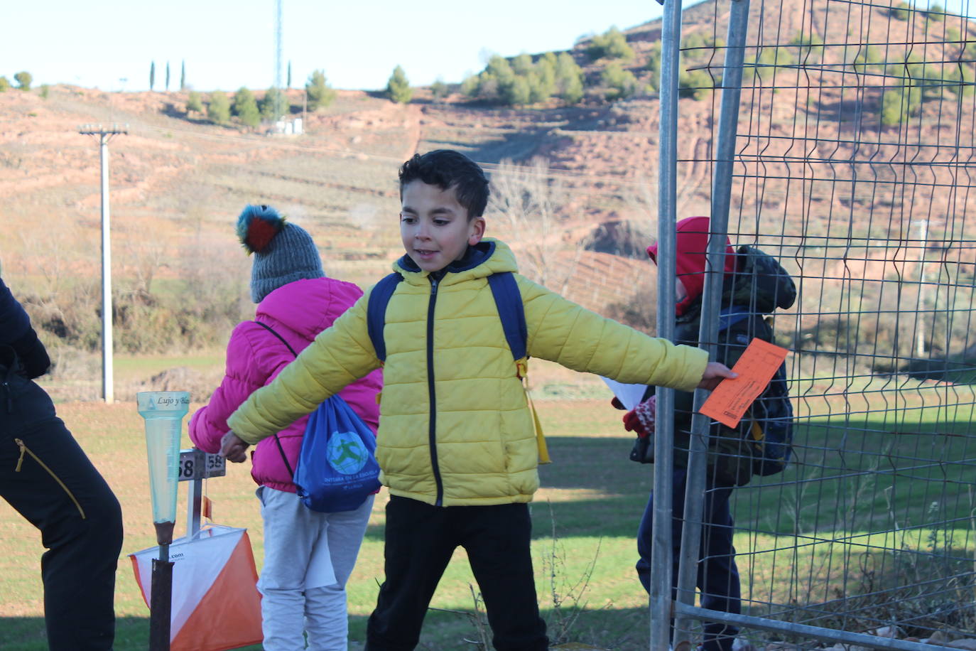 Carrera infantil de orientación en Badarán