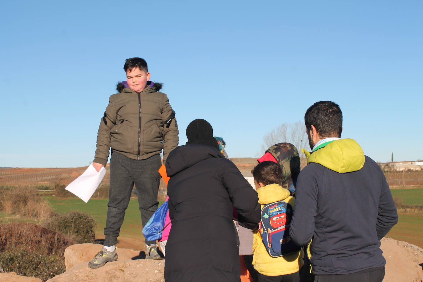 Carrera infantil de orientación en Badarán