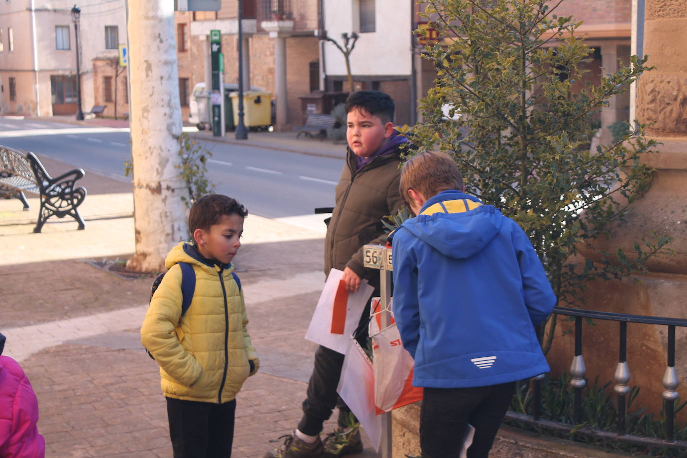 Carrera infantil de orientación en Badarán