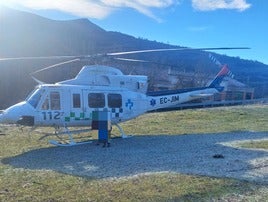 Un menor es trasladado en helicóptero de Soto al San Pedro