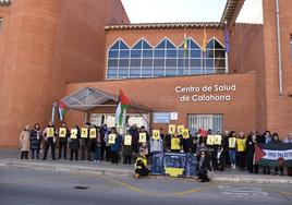 Manifestación en Calahorra por el 'alto el fuego' en Gaza.