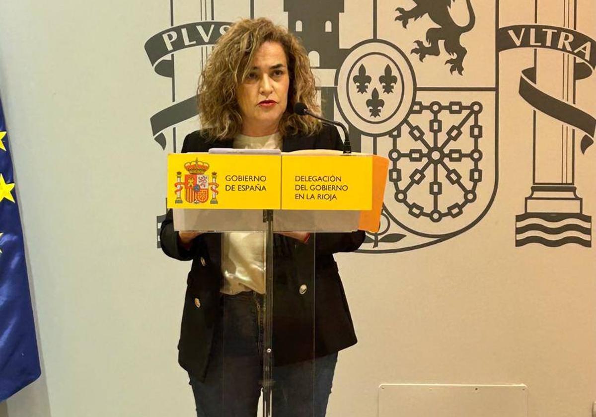 Beatriz Arraiz en la rueda de prensa de este miércoles.