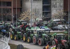 Tractorada celebrada en Logroño, el año pasado.