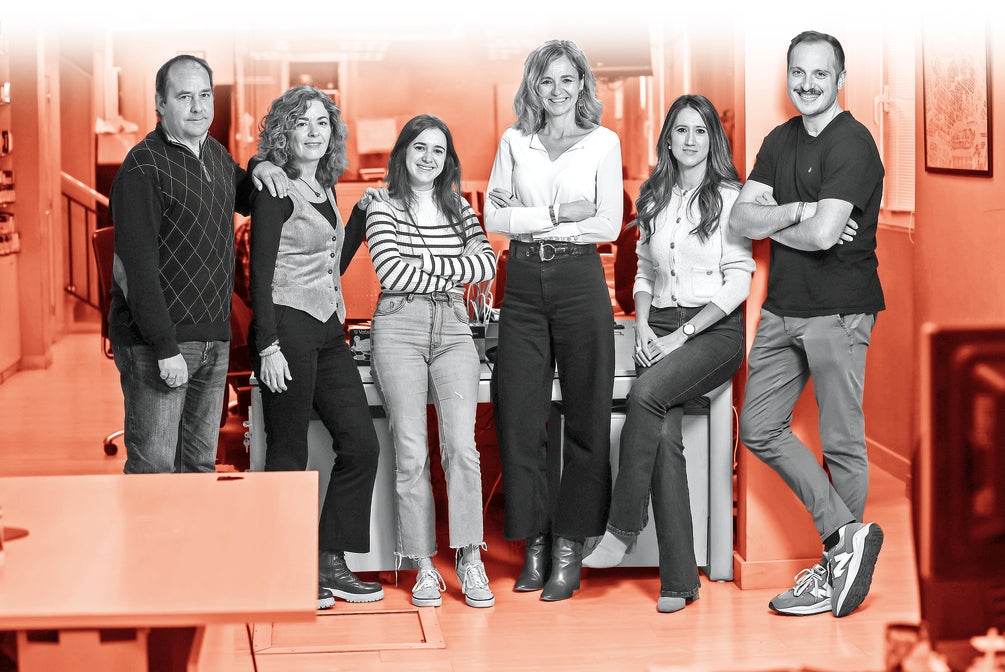 Jesús Fernández, Alicia Ubago, María Molinuevo, Estrella Domínguez, Elena González y Jorge Martínez forman el departamento de marketing de Diario LA RIOJA.