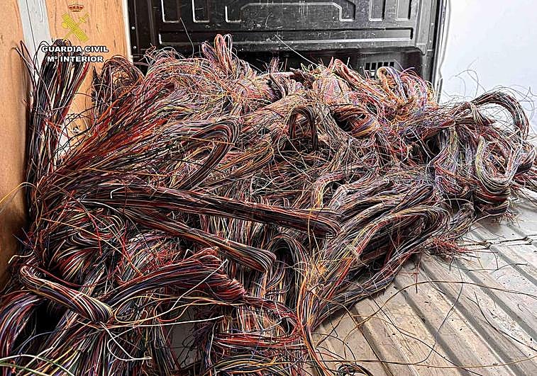 Doce implicados en la trama de robo de cable que afectó a varias localidades riojanas