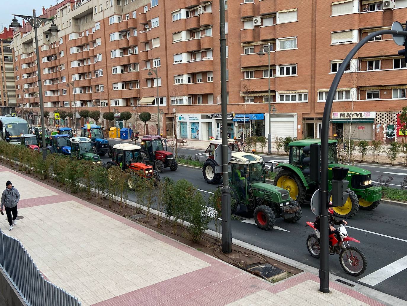 Las imágenes de los tractores en las calles de Logroño