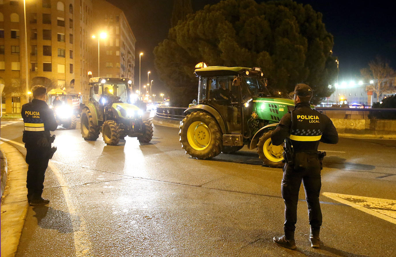 Las imágenes de los tractores en las calles de Logroño