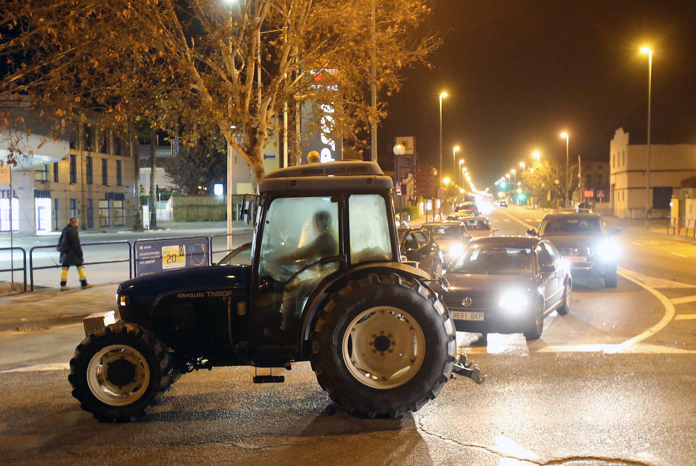 Las imágenes de los tractores en las calles de Logroño