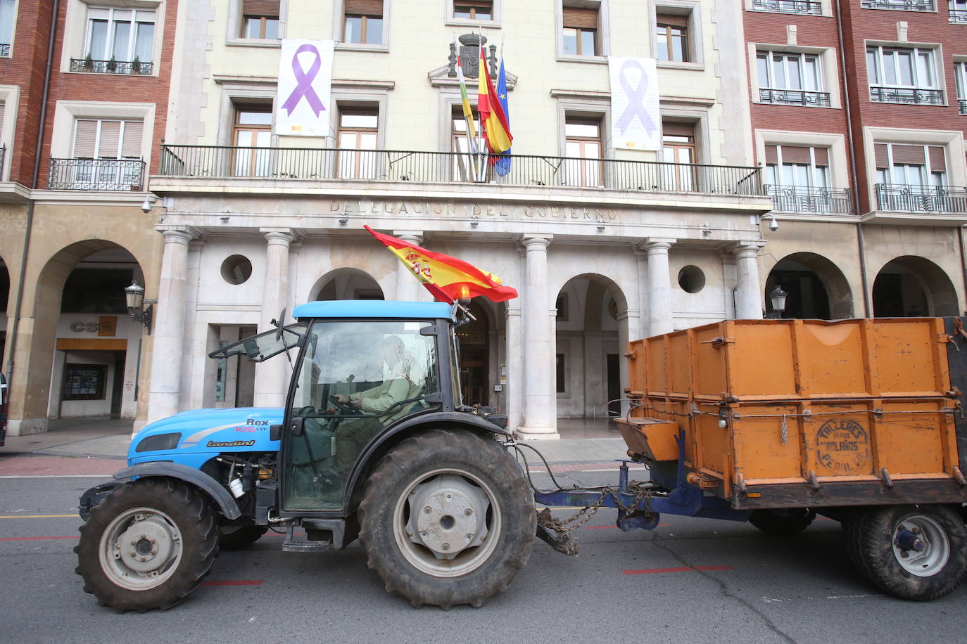 Las imágenes de los tractores en las calles de Logroño