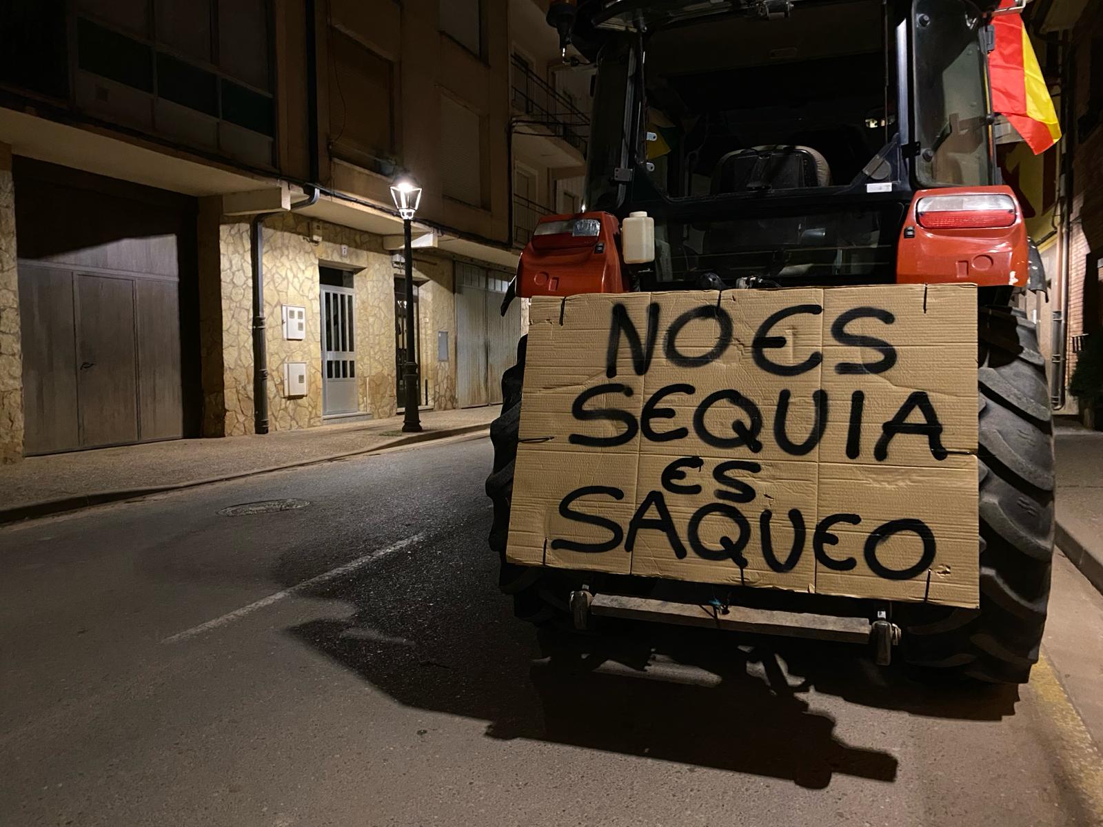 La tractorada, en las primeras horas del día