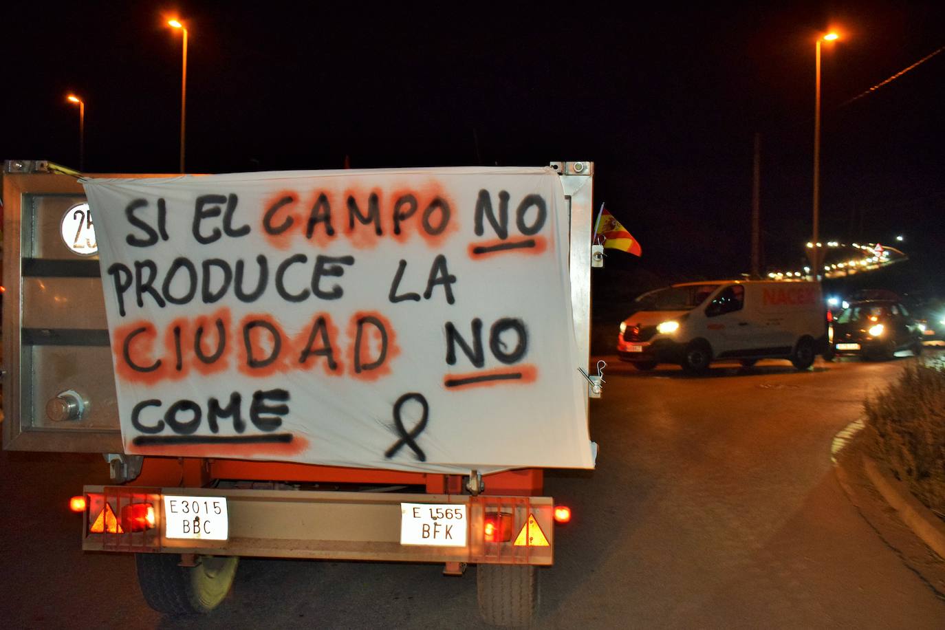 Fotos de la protesta agraria en Villamediana