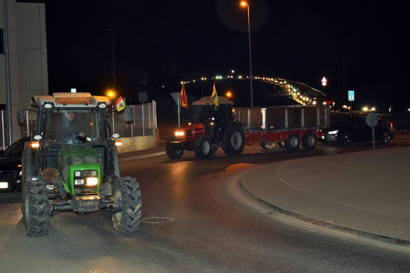 Fotos de la protesta agraria en Villamediana