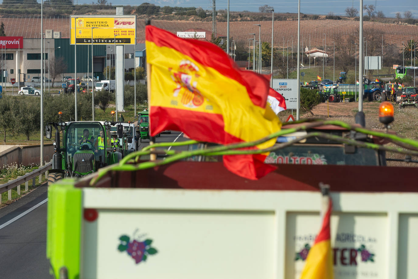 Las movilizaciones del campo de La Rioja Alta, en imáneges