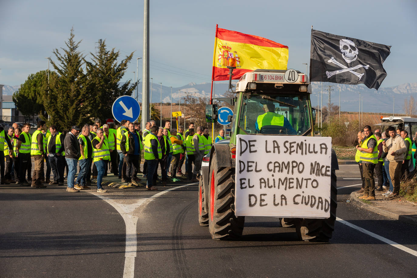 Las movilizaciones del campo de La Rioja Alta, en imáneges