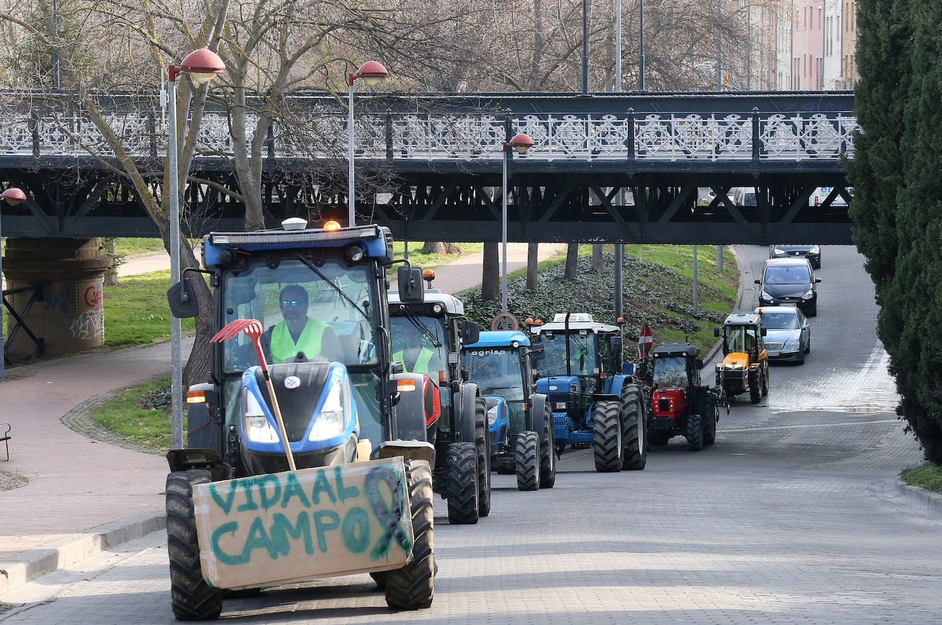 Las imágenes del segundo día de tractorada en Logroño