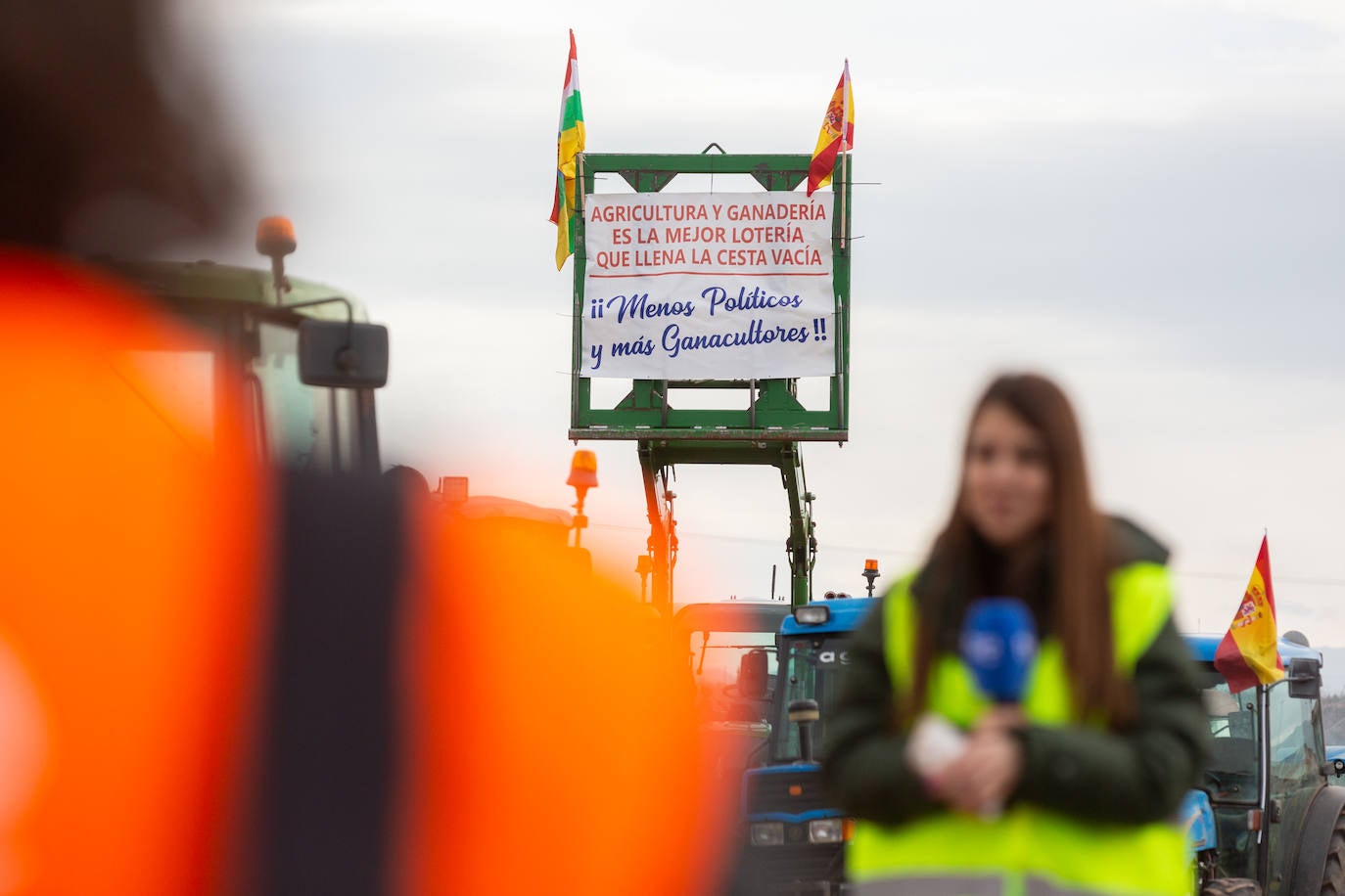 La protesta de Lentiscares, en imágenes