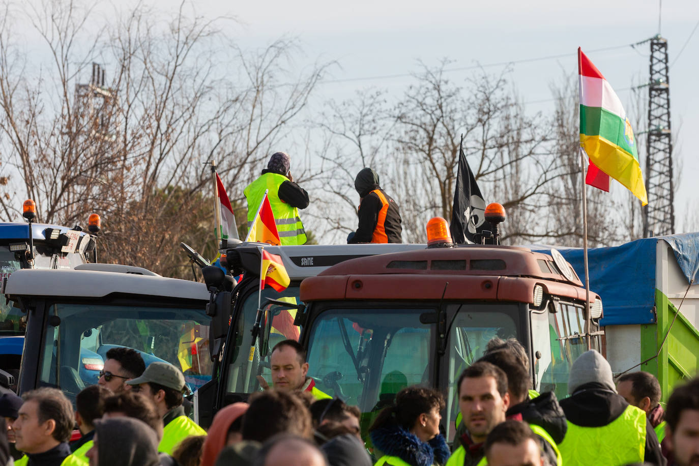 La protesta de Lentiscares, en imágenes