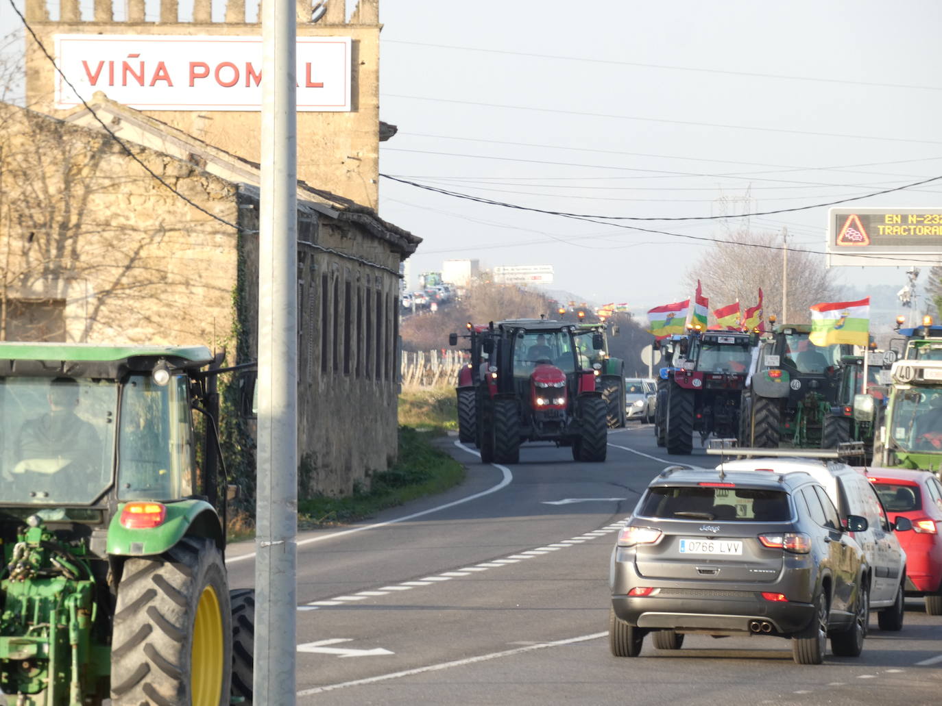 Circulación lenta en la comarca de Haro