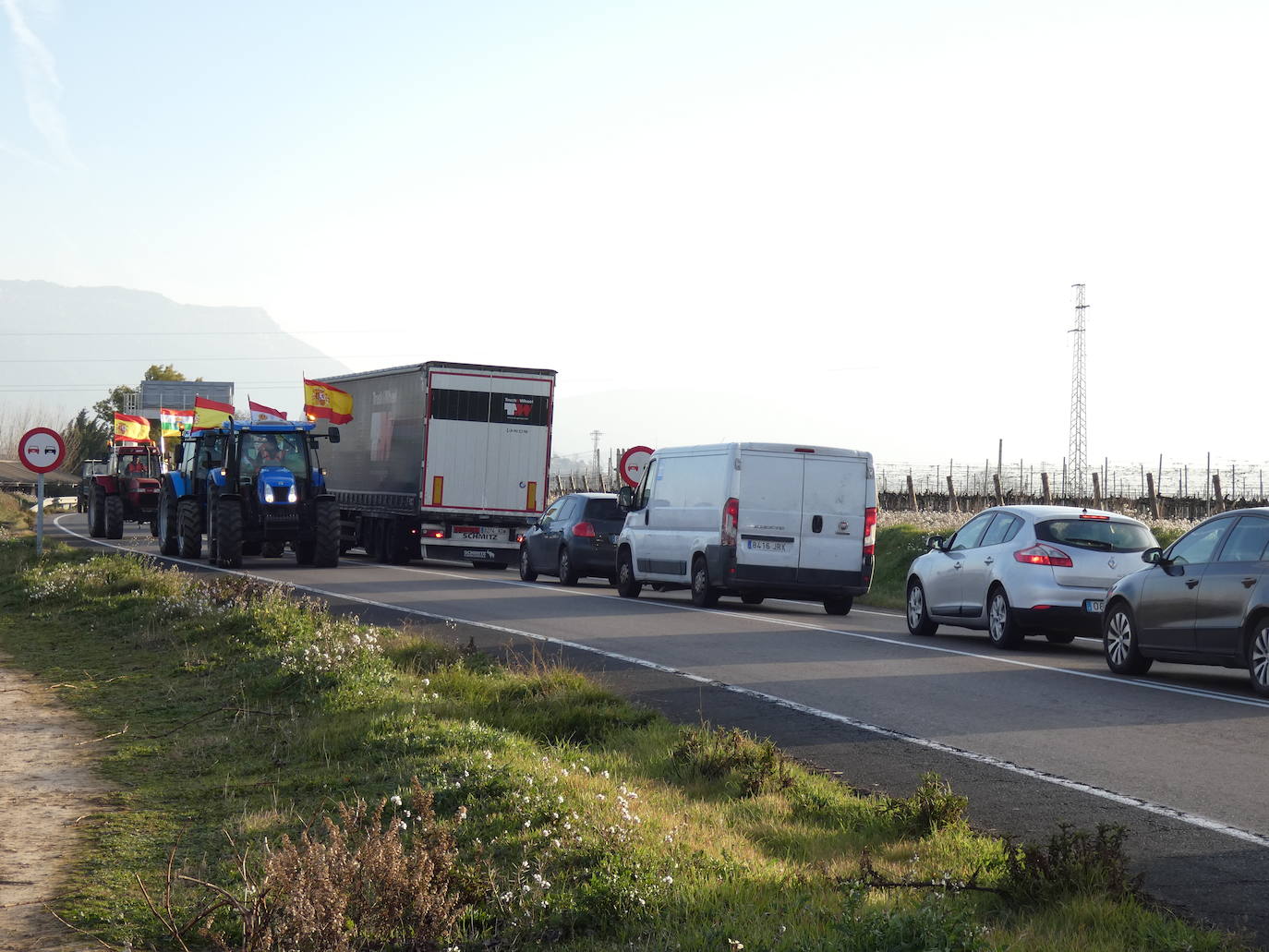 Circulación lenta en la comarca de Haro