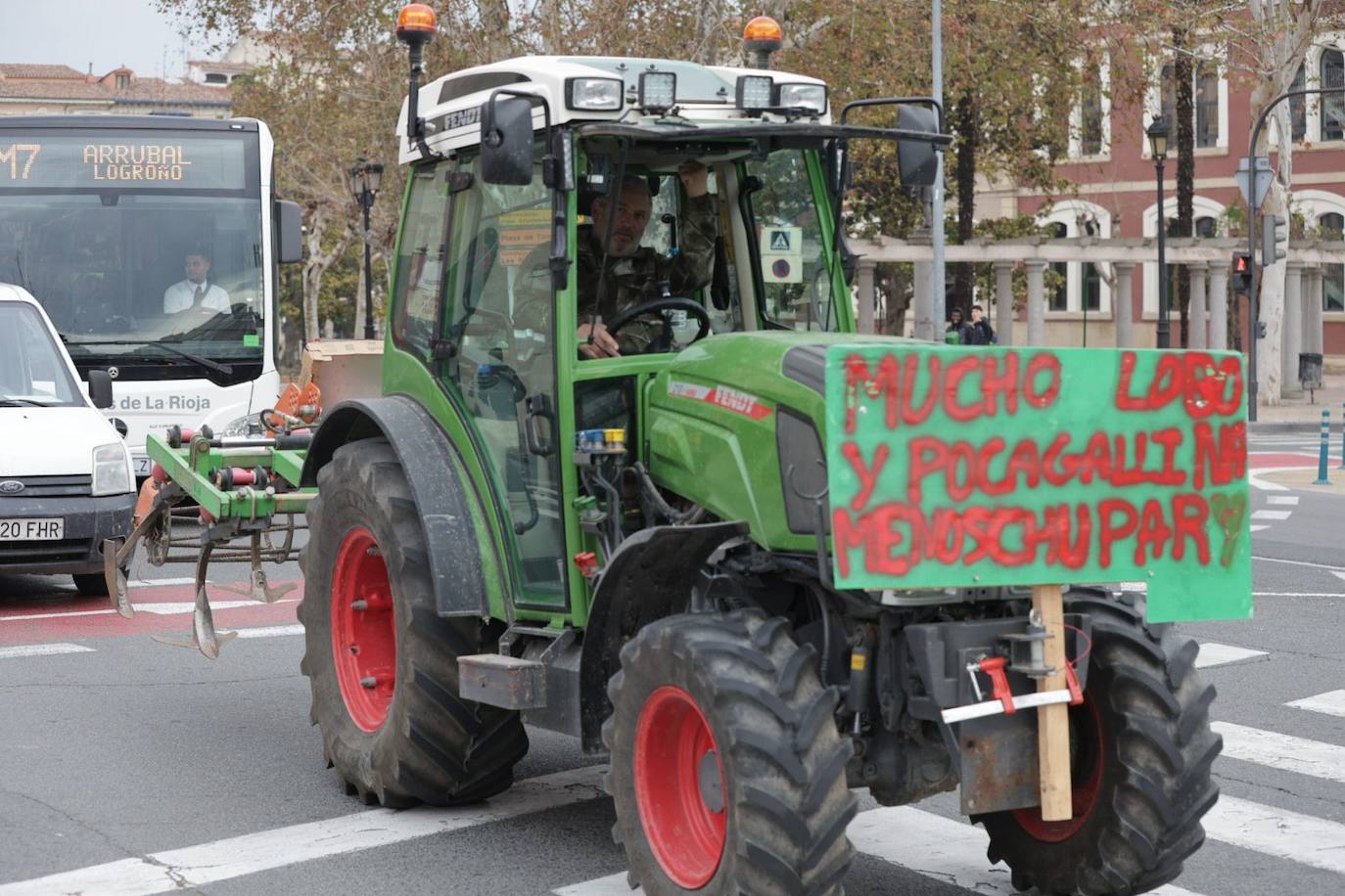 Las imágenes de la protesta en Logroño