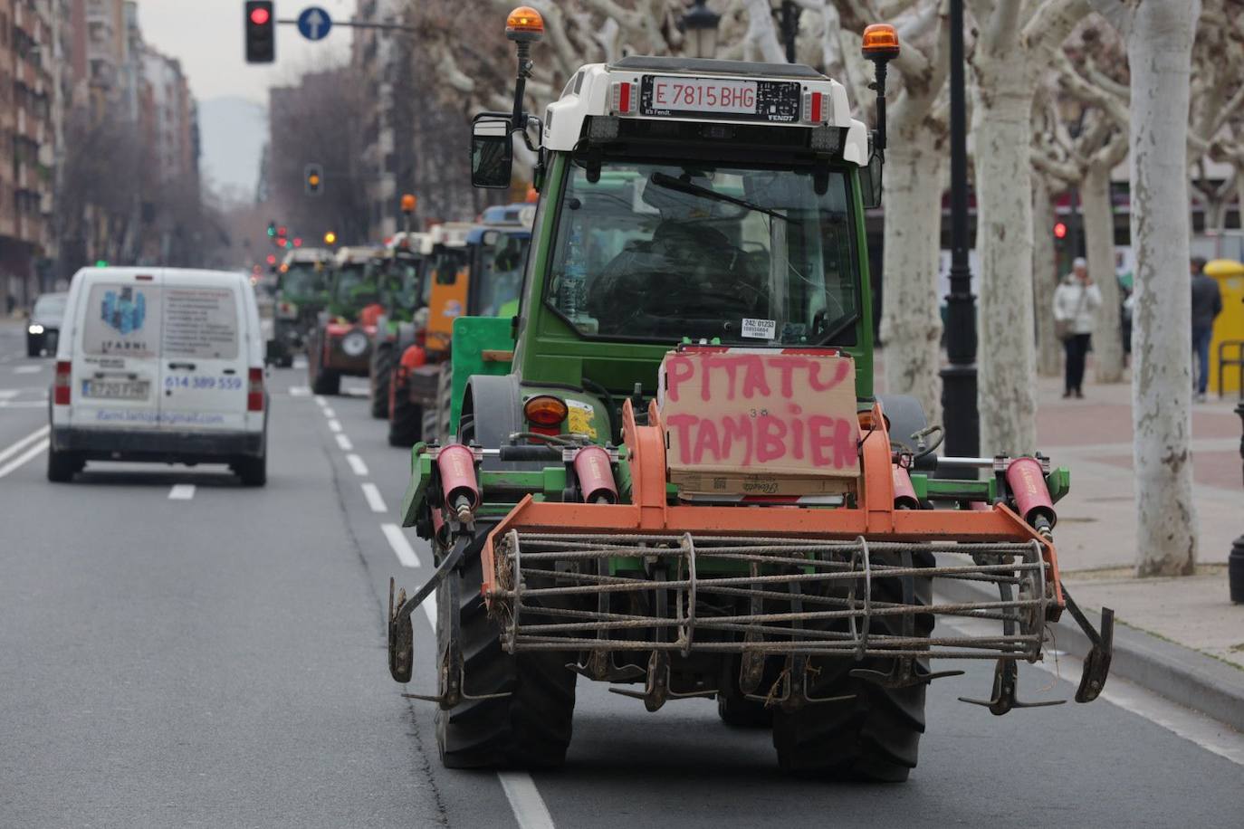 Las imágenes de la protesta en Logroño