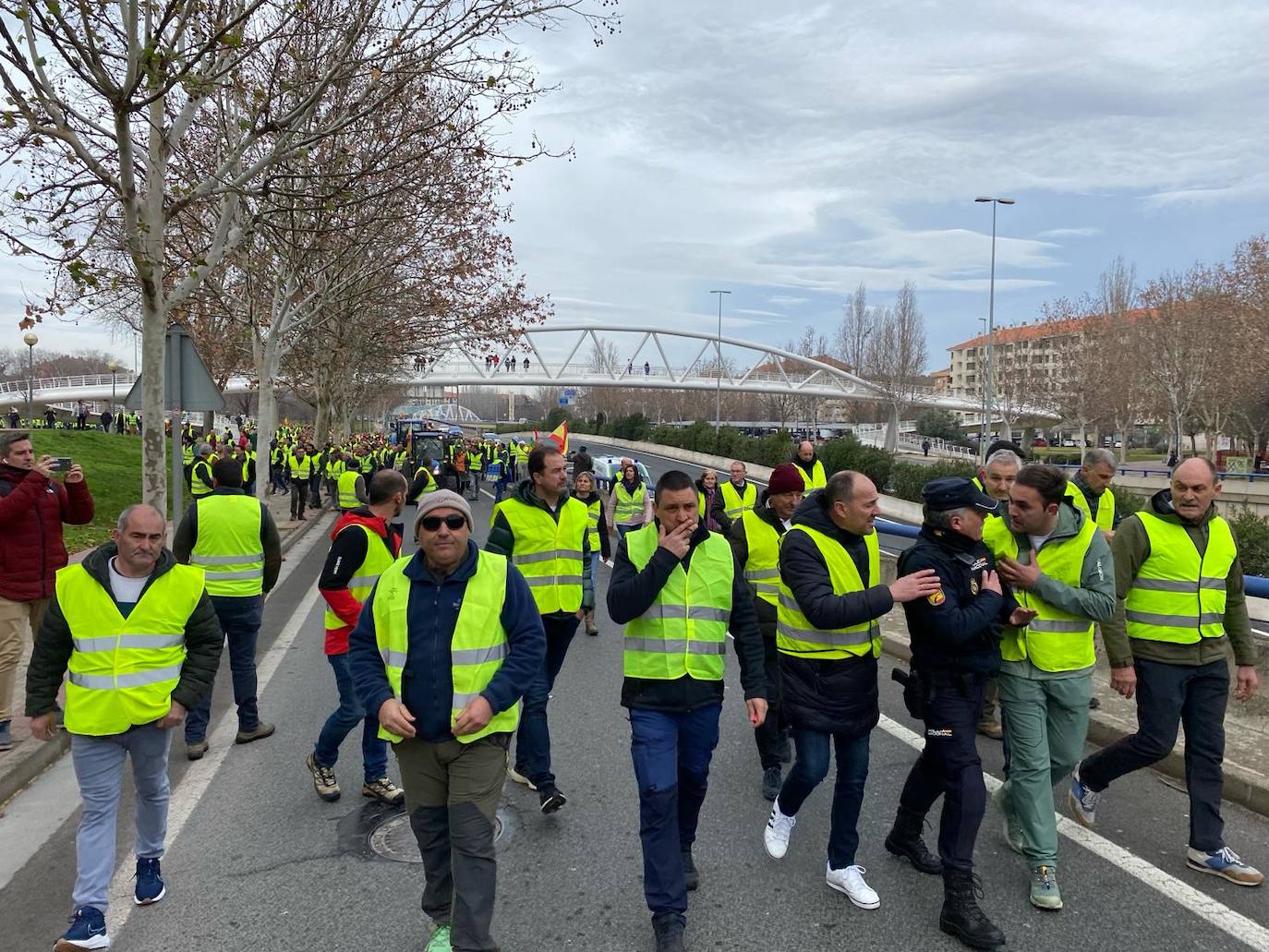 Las imágenes de la protesta en Logroño