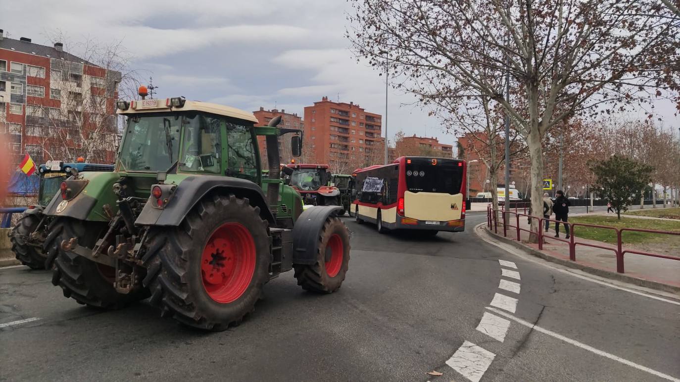 Las imágenes de la protesta en Logroño