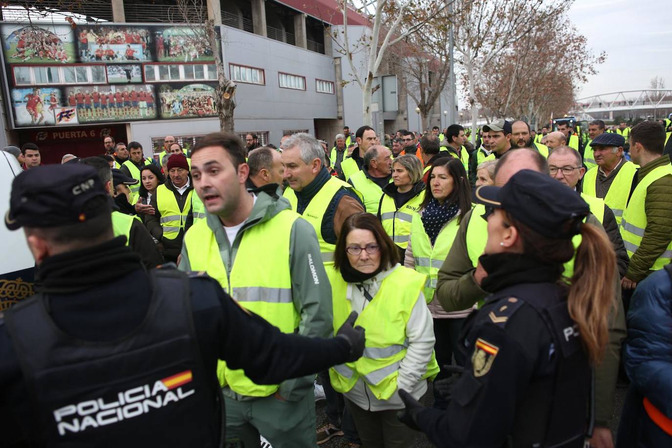 Las imágenes de la protesta en Logroño