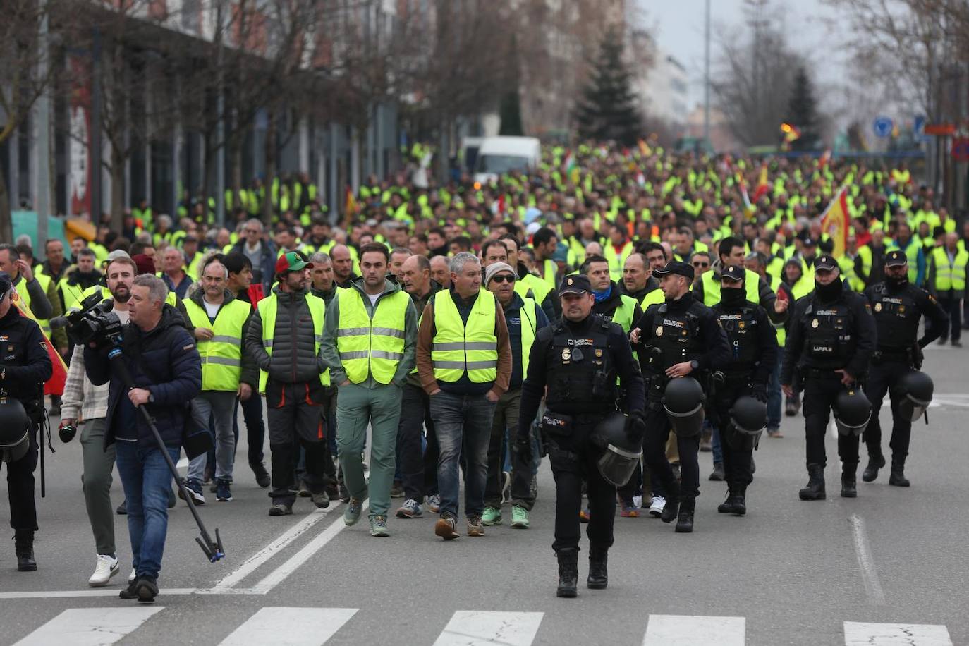 Las imágenes de la protesta en Logroño